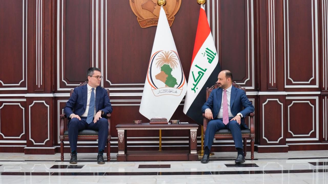 محافظ الأنبار يبحث مع وفد السفارة الفرنسية التعاون الثنائي  وفرص الاستثمار