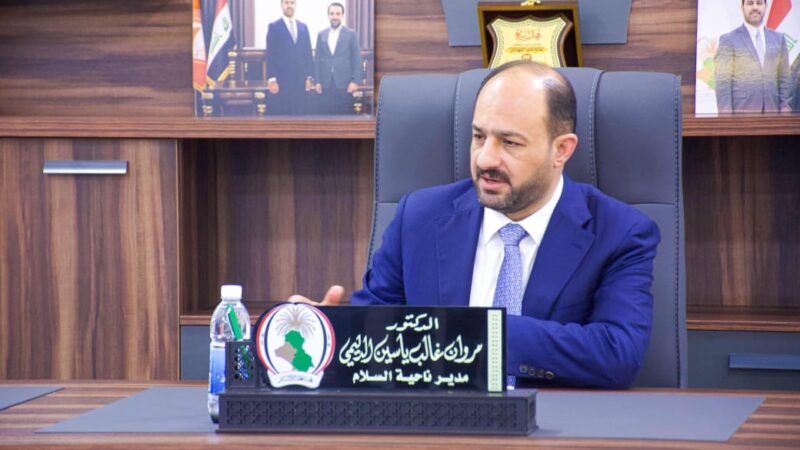 محافظ الأنبار يضع حجر الأساس لمشروع إستراتيجي في قطاع الزراعة