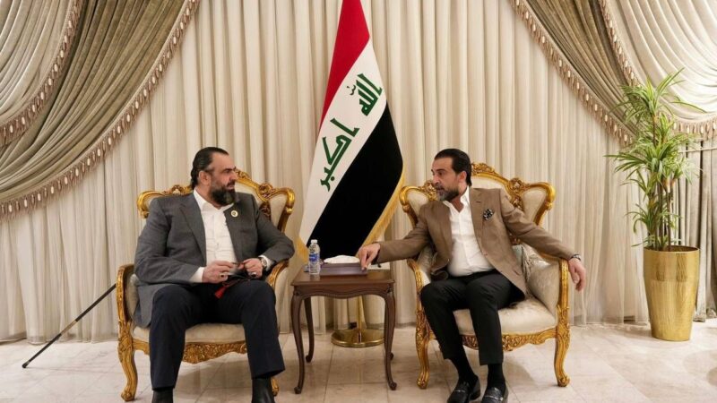الرئيس الحلبوسي والشيخ نهرو يبحثان تطورات السياسة وتشكيل الحكومة