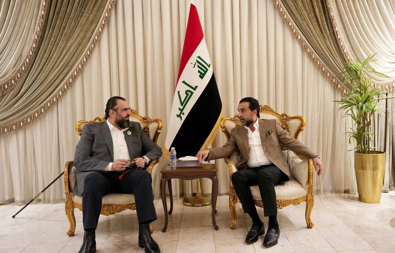 الرئيس الحلبوسي والشيخ نهرو يبحثان تطورات السياسة وتشكيل الحكومة
