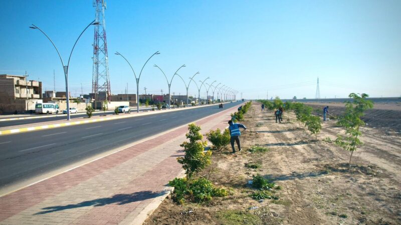 بلدية الرمادي تكافح التغير المناخي