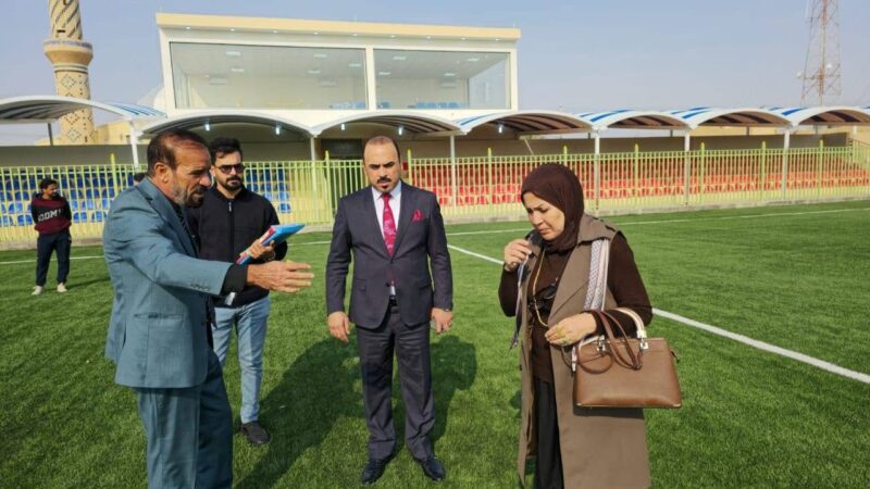 ملعب نادي الحبانية يقترب من الافتتاح