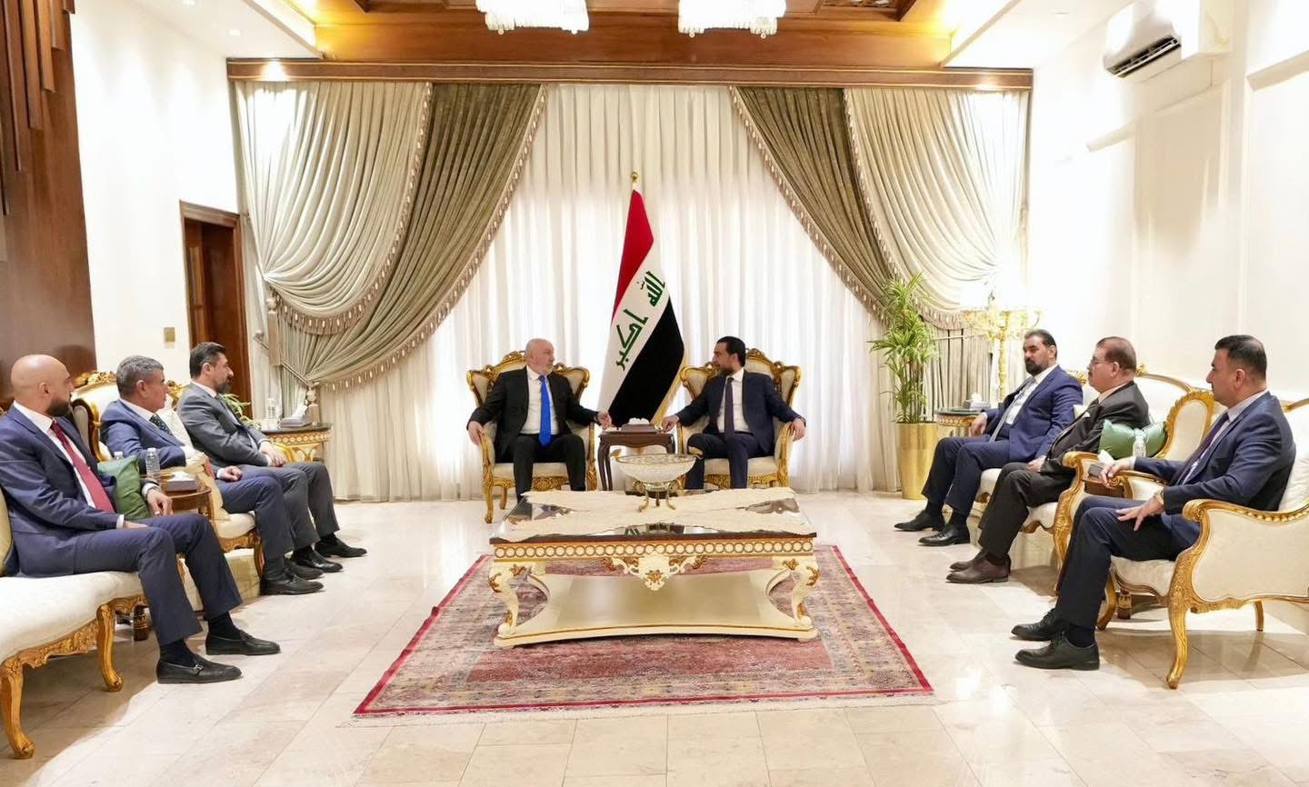 الرئيس الحلبوسي يبحث مع  الوطني الكردستاني حسم الاستحقاقات الدستورية