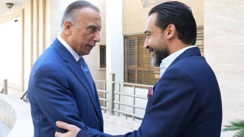الرئيس الحلبوسي يبحث مع الكاظمي التطورات السياسية والاستحقاقات الدستوري