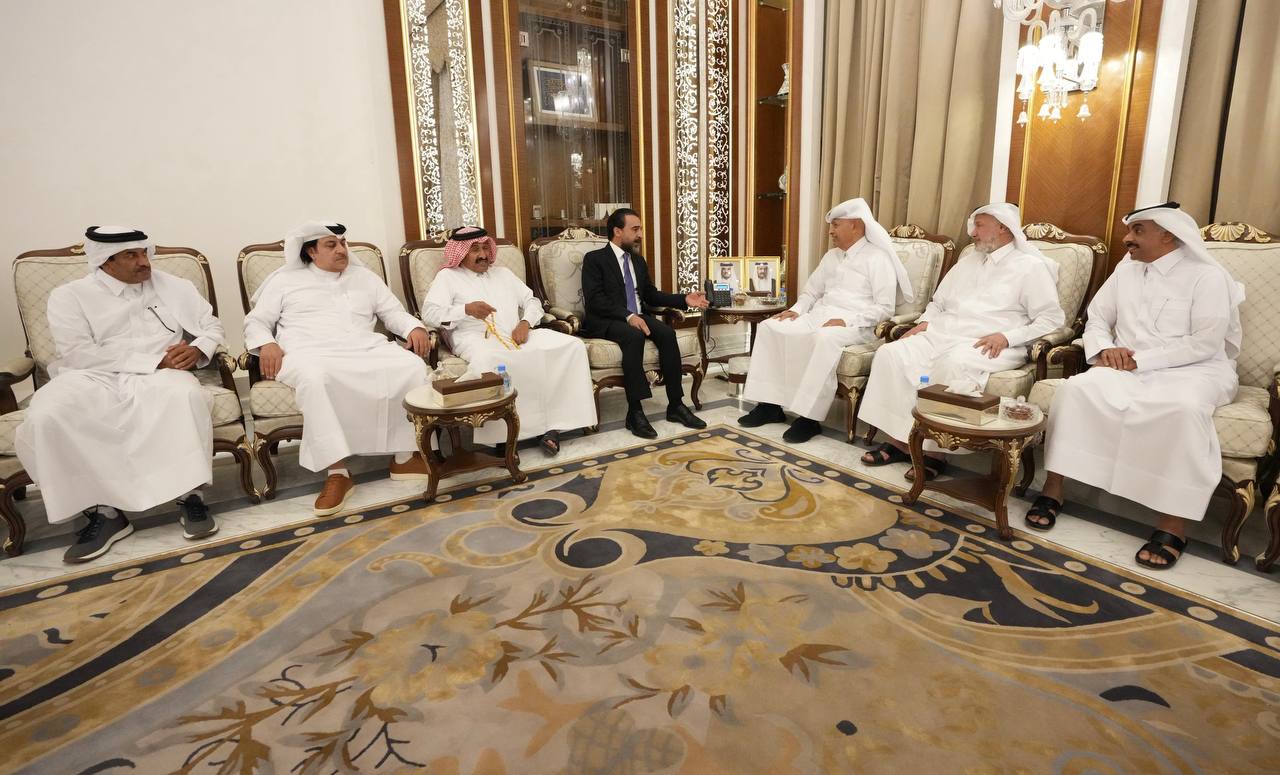 الرئيس الحلبوسي يبحث تعزيز التعاون البرلماني مع رئيس مجلس الشورى القطري