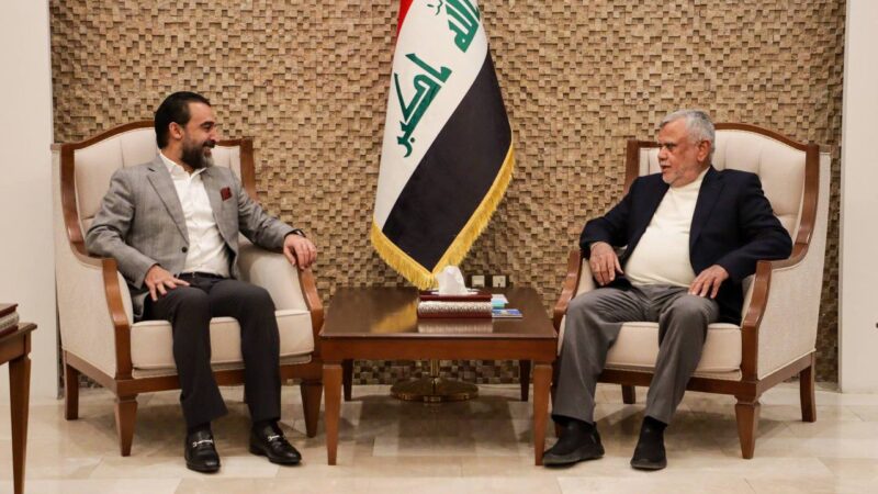 الرئيس الحلبوسي والعامري يبحثان آخر التطورات ومشاورات تشكيل الحكومة