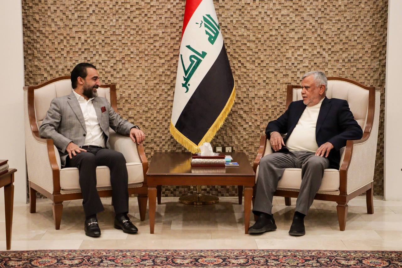 الرئيس الحلبوسي والعامري يبحثان آخر التطورات ومشاورات تشكيل الحكومة