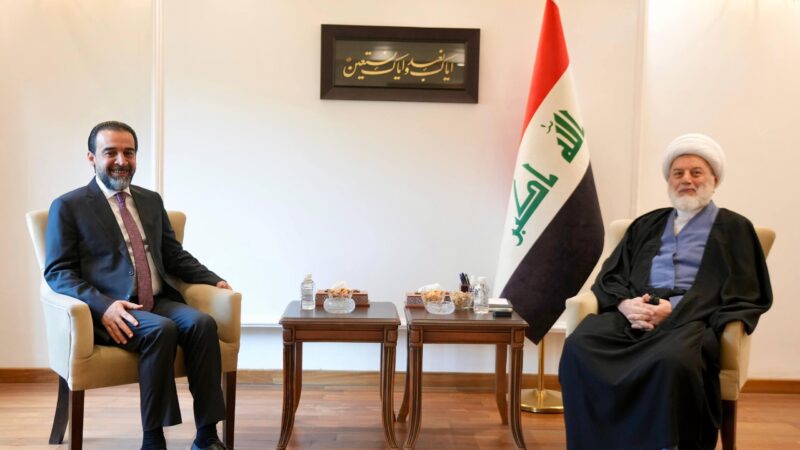 الرئيس الحلبوسي يبحث مع الشيخ همام حمودي مستجدات المشهد السياسي